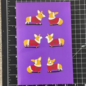 Royal Corgi A5 Notebook Purple Stationery Queen‎ Elizabeth II Gift